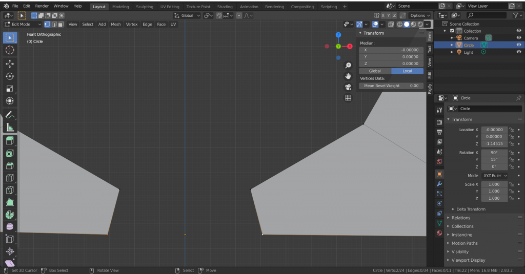 Align origin to lower edge